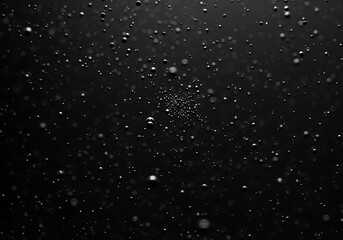 Obraz premium Abstract monochrome spectacle of floating spheres, minimal depth