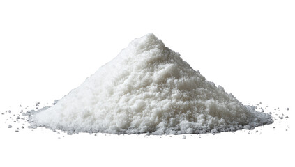 White powder pile,  cone shape