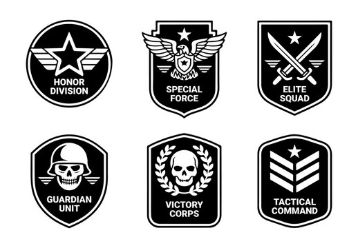 Military Badge Design Layout