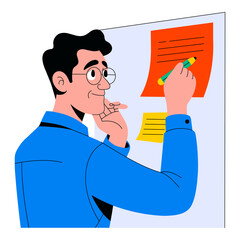 Sticky Note Wall PNG file on transparent background