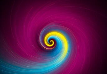 Obraz premium Vibrant Spiral Abstract Swirl of Color and Light
