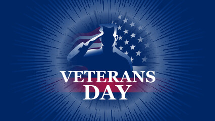 veterans day with halftone texture style 