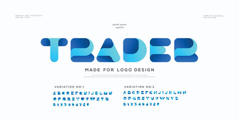 modern colorful ribbon font, for your logo design, bright colorful letters A, B, C, D, E, F, G, H, I, J, K, L, M, N, O, P, Q, R, S, T, U, V, W, X, Y, Z, vector illustration 10EPS

