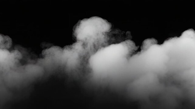 A monochrome image of an airplane flying high in the clouds