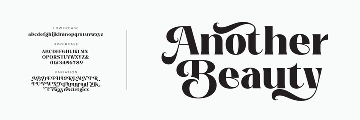 Elegant alphabet letters font and number. Classic Modern Serif Lettering Minimal Fashion. Typography decoration fonts for branding, wedding, invitations, logo.
