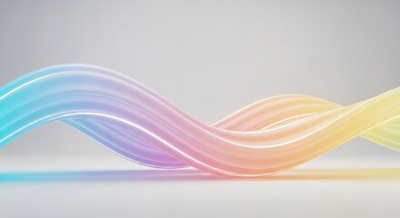 Soft Flowing Pastel Gradient Waves Abstract Background
