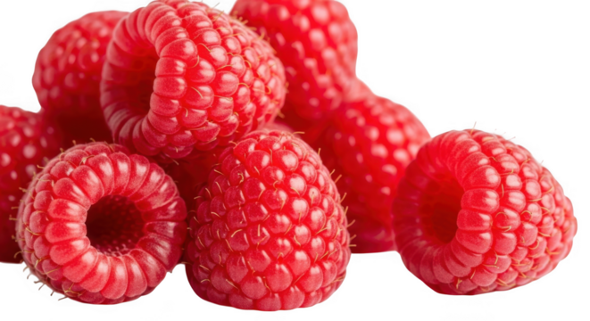 Fresh ripe raspberries close up macro photography delicious fruit photography for your projects
