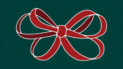 ribbon bow card note greeting for the Christmas celebration