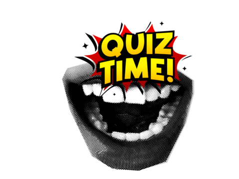 A mouth with halftone PNG