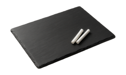 A slate cheese board with chalk for labeling cheeses at gatherings.