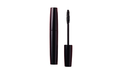 Dark tube mascara, closed and open