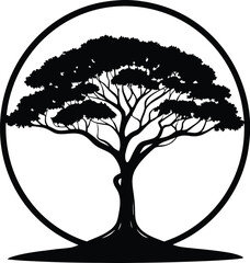 tree silhouette vector