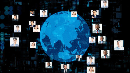 多国籍の人々のネットワーク