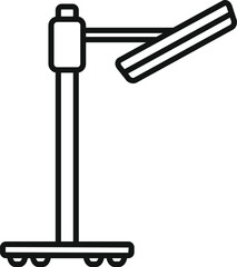 Surgical lamp providing focused light for medical procedures in a sterile environment