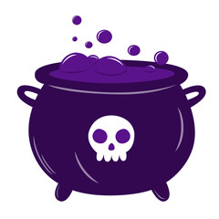 Halloween witch cauldron