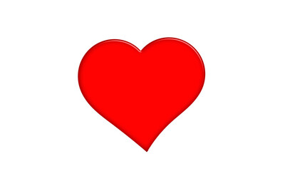 Red Heart Icon – Classic Love Vector PNG for Global Social Media and Creative Design