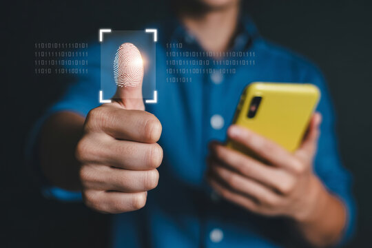 Fingerprint scanning technology for secure mobile phone access and biometric authentication system access