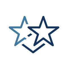 Obraz premium Converging stars with arrows symbolizing synergy concept of icon 