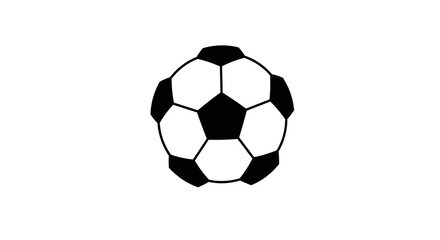 Fototapeta premium Classic soccer ball illustration on white background for sports and recreation