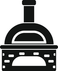 Classic domed pizza oven radiating heat, creating culinary masterpieces in a professional setting
