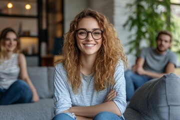 Young Diverse Colleagues Engaging in Video Conferencing for Remote Work and Collaboration at Home