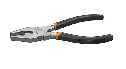 Obraz premium Illustration of pliers on white background a versatile hand tool