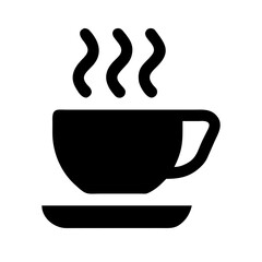 Vector art of cup of coffee with steam symbolizes energy, warmth, and a comforting beverage represents a morning ritual, a break, and a social gathering