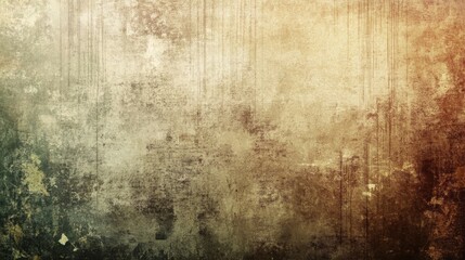 Fototapeta premium Grunge vintage retro background with worn textures and soft earth tones