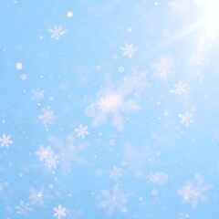 Generative AI, An abstract winter morning background in pop art style. 