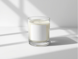 Candle Jar Mockup with Blank Label