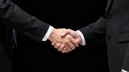 Handshake between two business people