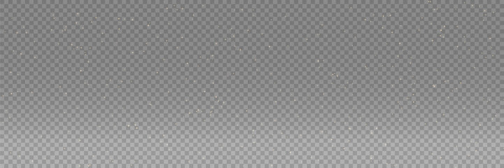 Ethereal sparkling dust with glowing particles on a dark background. Perfect for magical effects, fantasy designs, and festive decorations.