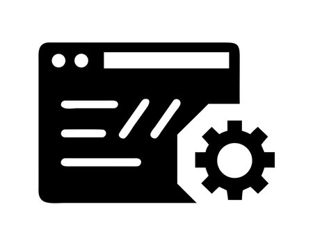 Web development interface with code and settings
