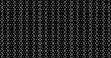 Black hexagon background texture pattern design for industrial and modern applications