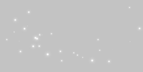 White, sparkle, glitter, overlay, PNG — elegant PNG texture with snow powder and twinkling bokeh light for winter and Christmas celebration.