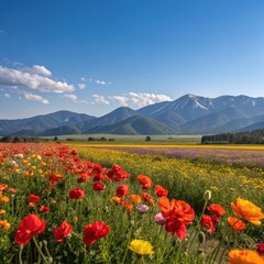flowers and sky