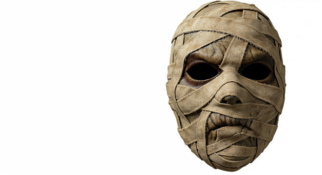 Mummy Wrapped Halloween Mask