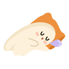 Cute Little Ghost Sleeping