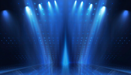 Abstract futuristic neon background, glow, light reflection.