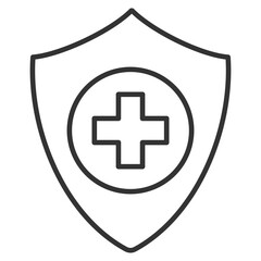 Fototapeta premium Prevention Outline Icon