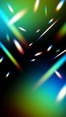 プリズムリークエフェクトのベクター素材　縦位置