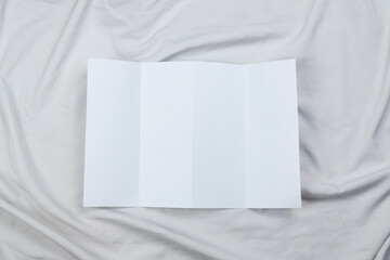 Fototapeta premium Business Card On White Fabric Mockup