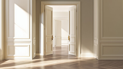 Fototapeta premium scandinavian. Minimalist Scandinavian interior with clean lines and neutral tones and natural ambient light. lifestyle magazines.