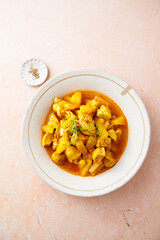 Turkey curry with pineapple