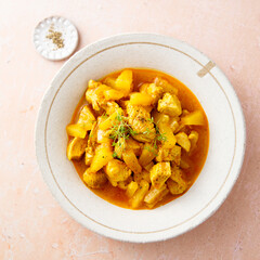 Turkey curry with pineapple