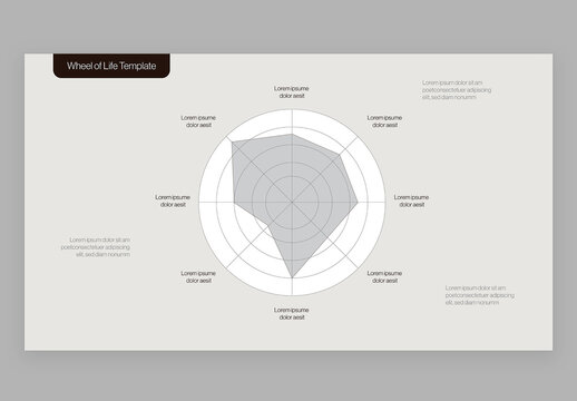 Minimalist Wheel of Life Infographic Template