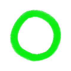abstract green circle shape