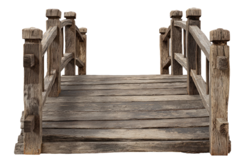 Wooden bridge, aged