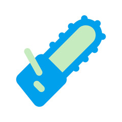chainsaw duo tone icon