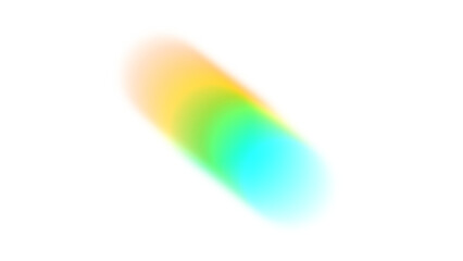 Vibrant spectral gradient creates an oval shape with a modern color transition.